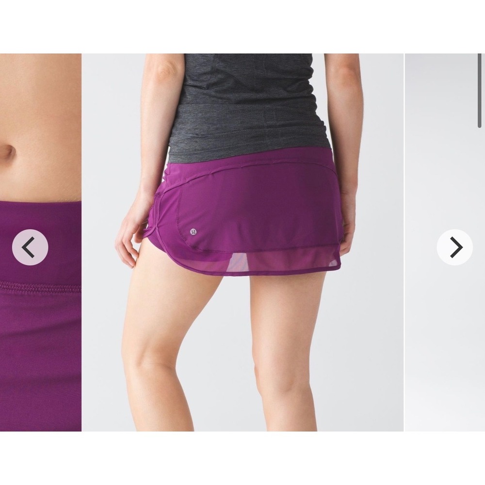 Lululemon Hotty Hot Skort II Tennis Skirt Purple Y2K Retro 4